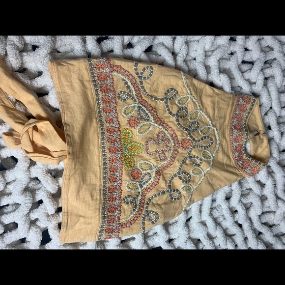 Free People GOA Tank/Crop Top Yellow - Picture 3 of 10